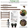 NewHome"Multi-Tier Wooden Plant Stand 11-Pot Flower Display Rack for Patio, Balcony, Garden & Home Decor"Brown - 4 of 4