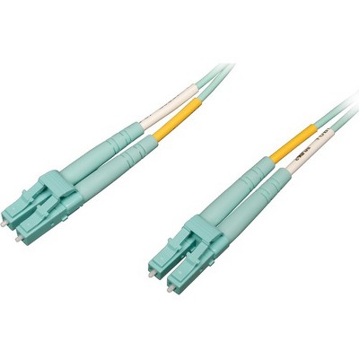 Tripp Lite 10Gb/100Gb Duplex Multimode LC/LC OM4 Aqua Fiber Patch Cable 20M - Fiber Optic for Network Device - 12.50 GB/s - Patch Cable - 65.62 ft