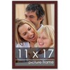 PosterPalooza | Classic Modern Brown Picture Frame - UV Acrylic, Foam Board Backing, Hanging Hardware - 3 of 4
