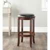 Elwood Swivel Bar Stool - FOX7015 - Cherry/Black - Safavieh Couture - 2 of 3