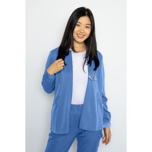 Moxie Scrubs Jayme Women's Lightweight Scrub Jacket – 4-Way Stretch, Full Zip, 3 Pockets, Modern Fit - 1 of 4