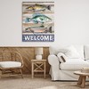 Stupell Industries Welcome with Rustic Fish Canvas Wall Art - 2 of 4