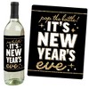 Big Dot of Happiness Hello New Year - 2025 NYE Party Decorations for Women and Men - Wine Bottle Label Stickers - Set of 4 - 2 of 4