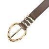 INSPIRE CHIC Women's Fashion PU Leather Skinny Thin Belts with Gold Buckle 1 Pc - 2 of 4