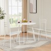 VECELO 3-Piece Dining Table Set, 30 in. H Modern Round Wood Top Accent Table and Chairs for Room and Small Space - 4 of 4