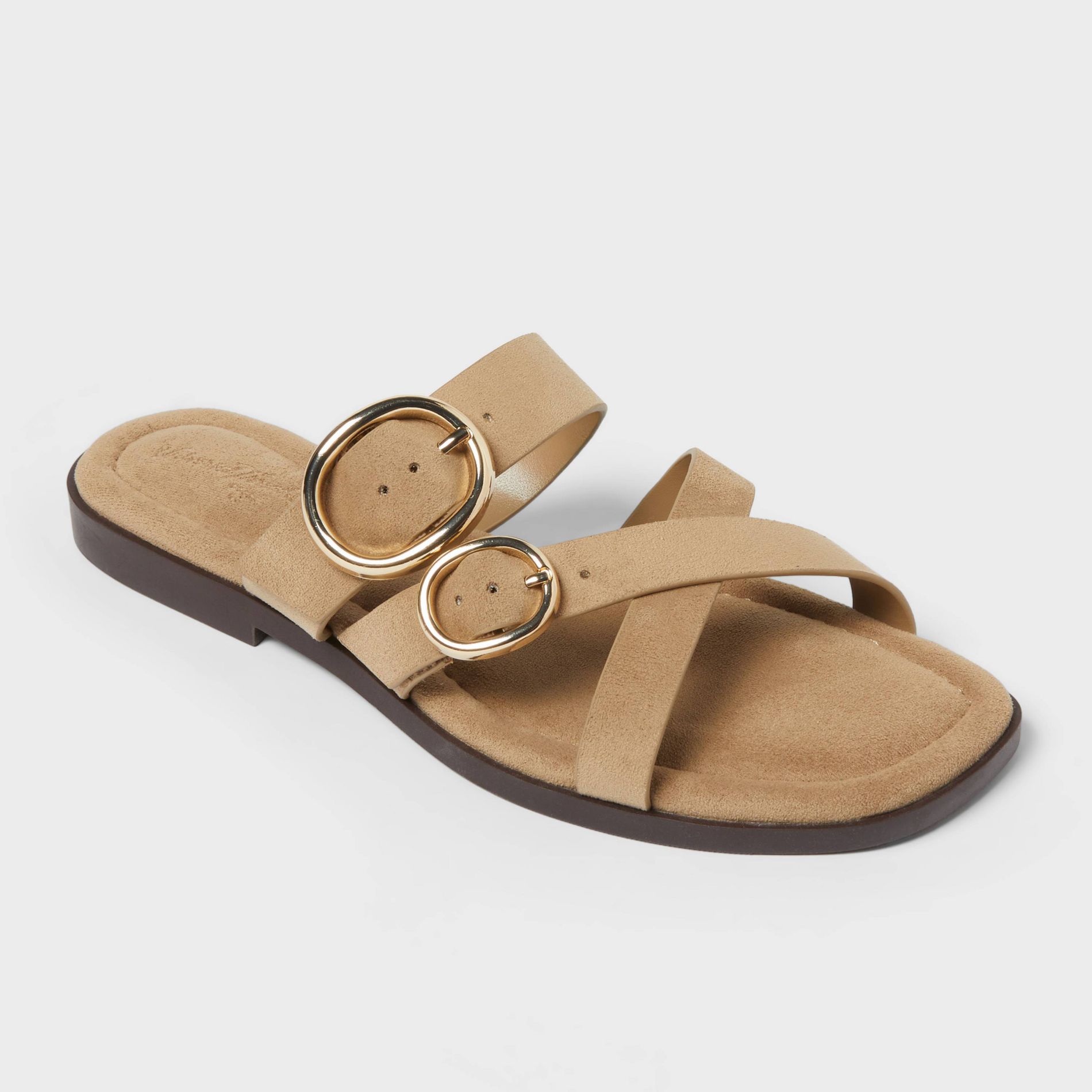 Women's Ridge Sandals with Memory Foam Insole - Universal Thread™ Taupe