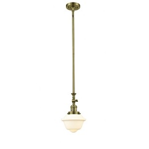 Oxford - 1 Light Stem Hung Tiltable Mini Pendant In Traditional Style-12 Inches Tall and 7.5 Inches Wide - 1 of 1