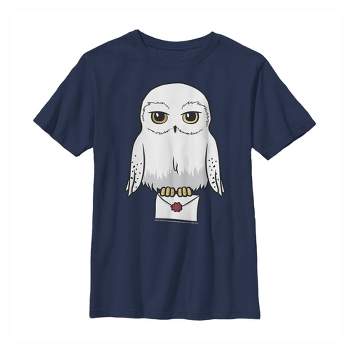 Girl's Harry Potter Cartoon Hedwig Letter T-shirt : Target