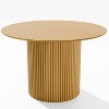 Dovelina Mid-Century Wood Round Dining Table Kitchen Table Dining Room Table for 4 People - 46", Black - 4 of 4