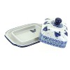 Blue Rose Polish Pottery 295 Ceramika Artystyczna Butter Dish - 2 of 2