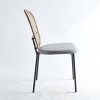 PAGED Upholstered Dining Chairs Set of 4 Contemporary Design Sennit Chair with Powder-Coated Stainless Steel Frame for Living Room - 4 of 4