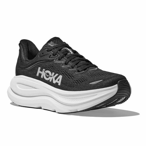 HOKA Bondi 9 Running Shoes for Men Black/Black Size 10