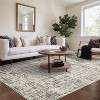 Modern Geometric Washable Rug – Low Pile, Non-Slip, Soft Stain-Resistant Carpet for Bedroom, Living Room, Dining - 4 of 4