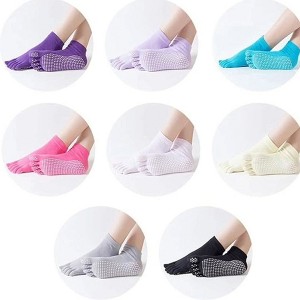 Solid Color Toe Socks from the Sock Panda (Women's Sizes, Adult Medium) - 1 of 4