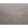 Chintaly,Round Vintage Upholstered Ottoman - 3 of 4