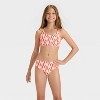 Girls' Geo Daisy Bikini and Dress Cover Up Set - art class™ - 3 of 4