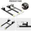 Pallet Forks 60" 4000 Lbs Load Clamp On Pallet Forks with Adjustable Stabilizer Bar, Heavy Duty Front Loader Forks - 2 of 4