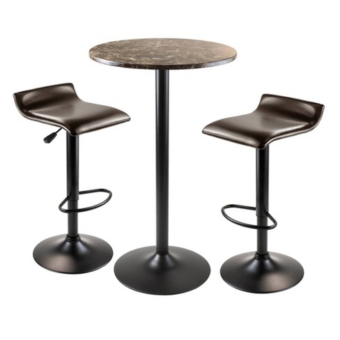 Round bar height online table set