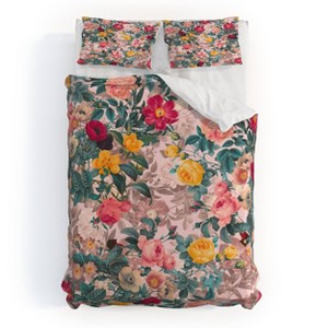 Deny Designs 3pc Full/Queen Burcu Korkmazyurek Summer Botanical Garden Duvet and Sham Set - 1 of 4