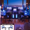 Aheaplus L Shaped Desk with Hutch, LED Lights, Reversible Corner Desk with Power Outlet - 2 of 4