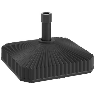 Outsunny Patio Umbrella Base Holder Outdoor Umbrella Stand, Filled Up to 42lbs with Stand or 33lbs with Water for Garden Poolside