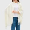 Alpine Swiss Womens Shawl Evening Wrap Pashmina Large Scarf Fringe Cape - image 2 of 4