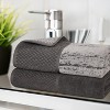 100% Cotton Medium Weight Two-Toned Jacquard and Solid Assorted Towel Set by Blue Nile Mills - 2 of 4