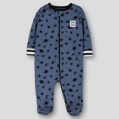 Image of Lamaze Baby Boys' Organic Cotton Space Stars Sleep N' Play - Blue Denim