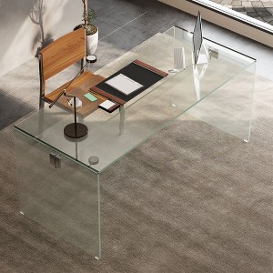 Gaoyangjiaju 53.14 Inch Tempered Glass Desk for Home Office - 1 of 4