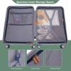 SEVOBAL Luggage 20 Inch Carry On Suitcase with TSA Lock USB Port and Spinner Wheels for Travel, Green, 16"*9"*22" - 4 of 4
