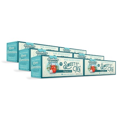 Southern Breeze Hot Brew Sweet Tea Original Iced Tea with 22 Individually Wrapped Family Size Tea Bags, Pack of 6