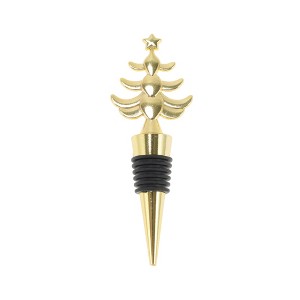 Unique Bargains Christmas Tree Bottle Stopper Zinc Alloy Aluminum Alloy TPR 4.49"x1.57"x0.79" 1 Pc - 1 of 3