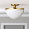 Hudson and Canal 12.62" Wide Semi Flush Mount with Glass Shade - 2 of 4