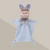 Bearington Baby Wee Waggles, Stuffed Animal Baby Boy Lovey, Baby Security Blanket - 8 x 7 Inch Small Bunny Tail - 3 of 4