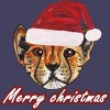 Women's Design By Humans Christmas cheetah By susserain Racerback Tank Top - 2 of 3