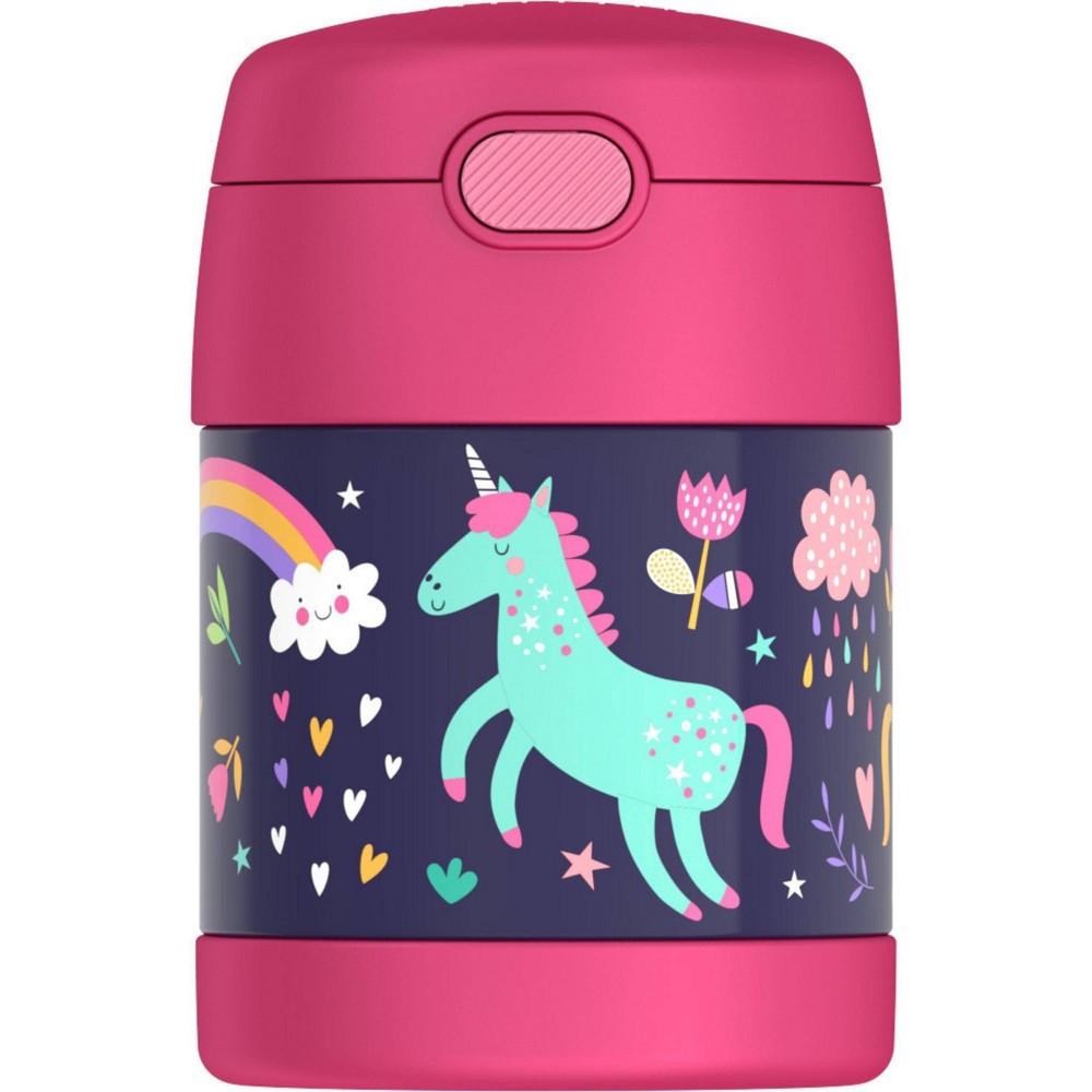 Thermos Kids&#039; 10oz FUNtainer Stainless Steel Food Jar with Spoon - Unicorns