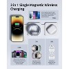 GreenEver Charging Station Magnetic for Mag-Safe Charger Wireless Charger Pad 3 in 1 Foldable for iPhone 12-15 Series Watch 2-9 Air-pods 3/2/Pro - 4 of 4