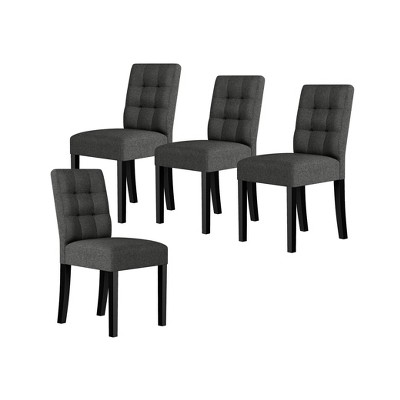Set of 4 Blanca Tufted Upholstered Dining Chairs - Handy Living