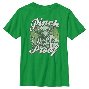 Boy's Star Wars Yoda St. Patrick's Day Pinch Proof T-Shirt - 1 of 4