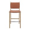 New Pacific Direct Marco Faux Leather Counter Stool Drift Wood Frame - 2 of 4