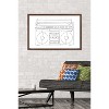 Trends International LINE AND BRUSH - Continuous Line Boombox Framed Wall Poster Prints - 2 of 4