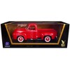 1953 Ford F-100 Pickup Truck Red 1/18 Diecast Model Car by Road Signature - 3 of 4