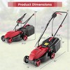 Costway Electric Corded Lawn Mower 10/12-AMP 13/14-Inch Walk-Behind Lawnmower with Collection Box - 3 of 4