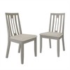 CasePiece Wooden Dining Chair With Warm Grey Cover (Set of 2) - 4 of 4