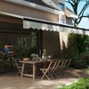 Outsunny 15' x 10' Electric Retractable Awning with Remote Controller, Aluminum Frame, UV30+ Protection - 3 of 4