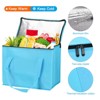 Unique Bargains Non-Woven Fabric Thermal Insulated Cool Warm Reusable Food Storage Bags 4 Pcs - 3 of 4