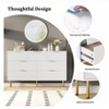 Nasitip 7 Drawer Dresser for Bedroom, Modern Wood Storage Dresser Organizer with Gold Metal Handles & Anti-Tipping Device for Hallway, Entryway - 4 of 4
