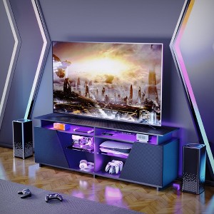 LOVMOR Gaming TV Stand for PS5 with Power Outlet - 1 of 4