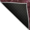 Merlot Blush And Gray Abstract Washable Indoor Outdoor Area Rug - 4 of 4