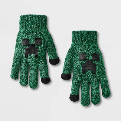 Boys' Minecraft Knitted Gloves